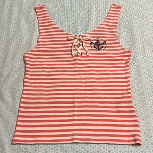 Hollister NWOT Pink Striped Tank Top